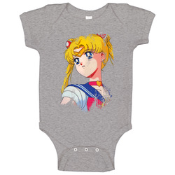Sailor Moon Vintage Retro Distressed Baby One Piece Sailor Moon Vintage Retro Distressed Baby One Piece