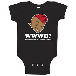 Waynehead What Would Do 90s Black Kids Tv Show Cartoon Baby One Piece Waynehead What Would Do 90s Black Kids Tv Show Cartoon Baby One Piece