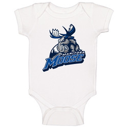 Manitoba Moose International Hockey League Ihl Retro Sports Team Logo Baby One Piece