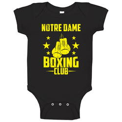 Notre Dame Indiana Boxing Club Cool Sports Fitness Baby One Piece Notre Dame Indiana Boxing Club Cool Sports Fitness Baby One Piece