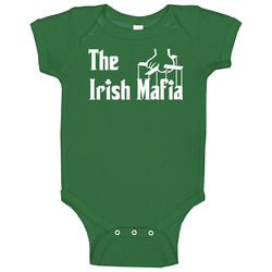 Irish Mafia Ireland Catholic Celtic Baby One Piece Irish Mafia Ireland Catholic Celtic Baby One Piece