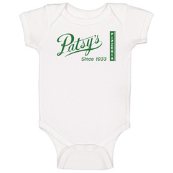 The Original Patsy's Pizza Restaurant Foodie Tour Brand Logo Fan Baby One Piece The Original Patsy's Pizza Restaurant Foodie Tour Brand Logo Fan Baby One Piece