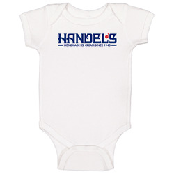 Handel's Best Ice Cream Brand Dessert Treat Logo Baby One Piece Handel's Best Ice Cream Brand Dessert Treat Logo Baby One Piece