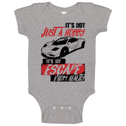 1992 Mclaren F1 It's Not A Hobby Escape Reality Car Worn Look Baby One Piece 1992 Mclaren F1 It's Not A Hobby Escape Reality Car Worn Look Baby One Piece