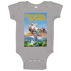Chitty Chitty Bang Bang 60s Kids Movies Worn Look Vintage Unisex Baby One Piece Chitty Chitty Bang Bang 60s Kids Movies Worn Look Vintage Unisex Baby One Piece