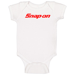 Snap On Auto Automobile Car Truck Motorcycle Parts Cool Distressed Style Brand Logo Emblem Baby One Piece Snap On Auto Automobile Car Truck Motorcycle Parts Cool Distressed Style Brand Logo Emblem Baby One Piece