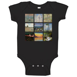 Claude Monet Art Paintings Trendy Artsy Baby One Piece Claude Monet Art Paintings Trendy Artsy Baby One Piece