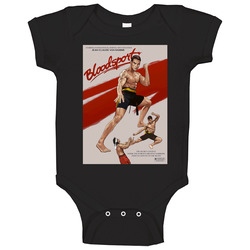 Jean Claude Van Damme Bloodsport Poster 90s Action Martial Arts Combat Fight Movie Baby One Piece Jean Claude Van Damme Bloodsport Poster 90s Action Martial Arts Combat Fight Movie Baby One Piece