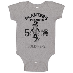 Planters Peanuts 5 Cent Sold Here Baby One Piece Planters Peanuts 5 Cent Sold Here Baby One Piece