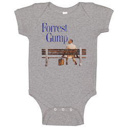Forest Gump 90s Movie Poster Vintage Grunge Baby One Piece Forest Gump 90s Movie Poster Vintage Grunge Baby One Piece