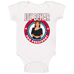 Joy Behar For President Talk Show Host Celeb Fan Election Baby One Piece Joy Behar For President Talk Show Host Celeb Fan Election Baby One Piece