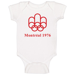 Montreal Olympics 1976 Logo Baby One Piece Montreal Olympics 1976 Logo Baby One Piece