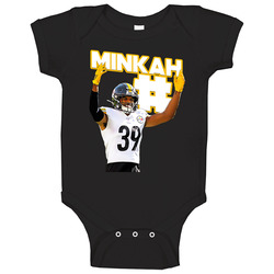 Minkah Fitzpatrick Cartoon 39 Pittsburgh Football Baby One Piece Minkah Fitzpatrick Cartoon 39 Pittsburgh Football Baby One Piece