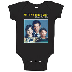 Merry Christmas From The Solos Cute Star Wars Family Portrait Christmas Baby One Piece Merry Christmas From The Solos Cute Star Wars Family Portrait Christmas Baby One Piece