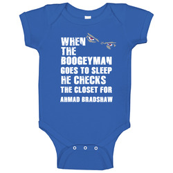 Ahmad Bradshaw Football Sports New York Buffalo Boogeyman Baby One Piece Ahmad Bradshaw Football Sports New York Buffalo Boogeyman Baby One Piece
