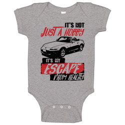 1999 Honda S2000 It's Not A Hobby Escape Reality Car Worn Look Baby One Piece 1999 Honda S2000 It's Not A Hobby Escape Reality Car Worn Look Baby One Piece
