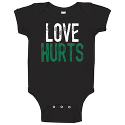 Love Hurts Jalen Hurts Philadelphia Football Baby One Piece Love Hurts Jalen Hurts Philadelphia Football Baby One Piece