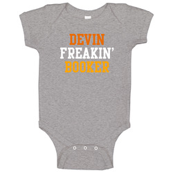 Devin Booker Freakin Favorite Phoenix Basketball Player Fan Baby One Piece Devin Booker Freakin Favorite Phoenix Basketball Player Fan Baby One Piece