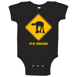 Atat Crossing Star Wars Parody Baby One Piece Atat Crossing Star Wars Parody Baby One Piece