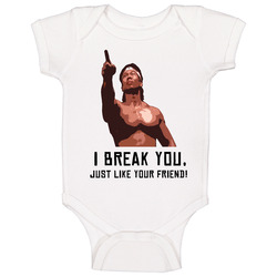 Chong Li Bloodsport 80's Retro Vintage Movie Baby One Piece Chong Li Bloodsport 80's Retro Vintage Movie Baby One Piece