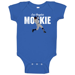 Mookie Betts La Los Angeles Baseball Batting Fan Baby One Piece Mookie Betts La Los Angeles Baseball Batting Fan Baby One Piece