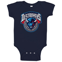 Buffalo Destroyers Arena Football League Team Fan Logo Baby One Piece Buffalo Destroyers Arena Football League Team Fan Logo Baby One Piece