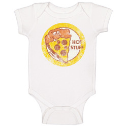 Pizza Hot Stuff Scratch N Sniff Sticker Retro Vintage Worn Look Baby One Piece Pizza Hot Stuff Scratch N Sniff Sticker Retro Vintage Worn Look Baby One Piece