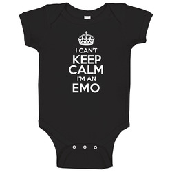 I Cant Keep Calm Im An Emo Frisian Nationality Mom Baby One Piece I Cant Keep Calm Im An Emo Frisian Nationality Mom Baby One Piece