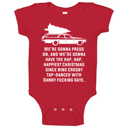 Hap Happiest National Lampoon's Christmas Vacation Holiday Movie Quote Baby One Piece Hap Happiest National Lampoon's Christmas Vacation Holiday Movie Quote Baby One Piece