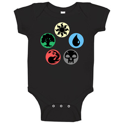 Magic The Gathering Mana onesie Baby One Piece Magic The Gathering Mana onesie Baby One Piece