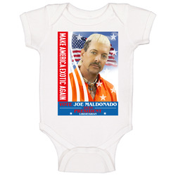 Tiger King Joe Exotic For President Libertarian Election Campaign onesie Baby One Piece Tiger King Joe Exotic For President Libertarian Election Campaign onesie Baby One Piece