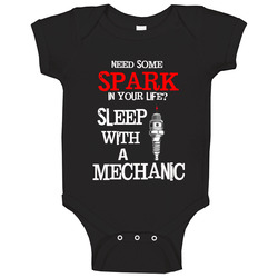 Sleep With A Mechanic Men's onesie Baby One Piece