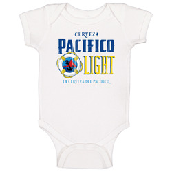 Pacifico Light Logo Popular Beer Liquor Alcohol Drink Fan Gift onesie Baby One Piece