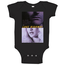 Lost Highway Cool Vintage 90's Movie  Fan onesie Baby One Piece