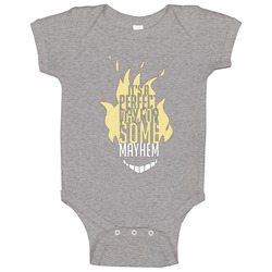 Junkrat Overwatch T Shirt It's a Perfect Day For Some Mayhem! onesie Baby One Piece