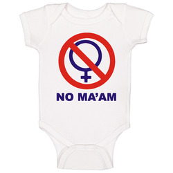 No Maam Popular Married With Children Tv Show onesie Baby One Piece