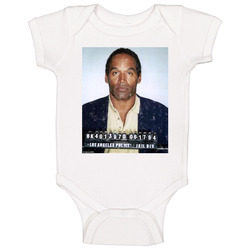 Oj Simpson Controversial Celebrity 1994 Mug Shot Distressed Look onesie Baby One Piece Oj Simpson Controversial Celebrity 1994 Mug Shot Distressed Look onesie Baby One Piece