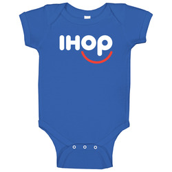 Ihop, T-shirt, International House Of Pancakes, Logo, Dennys, Breakfast onesie Baby One Piece