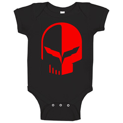 Corvette Red Skull C7r C6r Logo onesie Baby One Piece Corvette Red Skull C7r C6r Logo onesie Baby One Piece