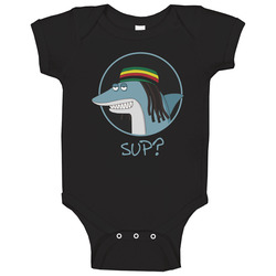 Reggae Shark Key Of Awesome Sup? T Shirt Standard Anime Xsm-6xl Tee onesie Baby One Piece