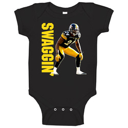Pittsburgh Ike Taylor Swaggin Football onesie Baby One Piece Pittsburgh Ike Taylor Swaggin Football onesie Baby One Piece