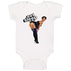 Eat Sleep Christy Mack Funny Porn Star onesie Baby One Piece