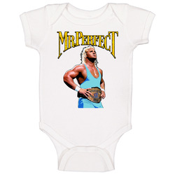 Mr Perfect Wrestling Legend Classic onesie Baby One Piece Mr Perfect Wrestling Legend Classic onesie Baby One Piece
