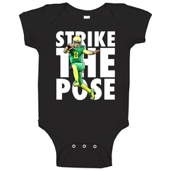 Strike The Pose Heisman Hurdle Marcus Mariota Oregon Ducks Football onesie Baby One Piece Strike The Pose Heisman Hurdle Marcus Mariota Oregon Ducks Football onesie Baby One Piece
