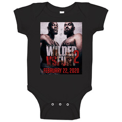 Deontay Wilder Tyson Fury 2 Fight Poster Distressed Look Fan onesie Baby One Piece Deontay Wilder Tyson Fury 2 Fight Poster Distressed Look Fan onesie Baby One Piece