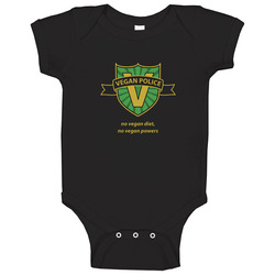 Scott Pilgrim Vegan Police Logo onesie Baby One Piece Scott Pilgrim Vegan Police Logo onesie Baby One Piece