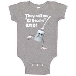 El Douche Funny Qoute Sausage Party Movie Trending Parody onesie Baby One Piece