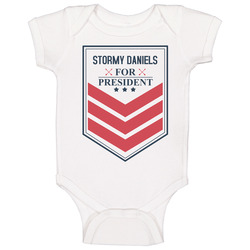 Stormy Daniels For President Funny Best Ever Female Porn Star Cool Fan onesie Baby One Piece Stormy Daniels For President Funny Best Ever Female Porn Star Cool Fan onesie Baby One Piece