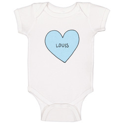 Louis Tomlinson blue heart onesie Baby One Piece Louis Tomlinson blue heart onesie Baby One Piece