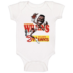 Dominique Wilkins Retro Basketball Caricature onesie Baby One Piece Dominique Wilkins Retro Basketball Caricature onesie Baby One Piece